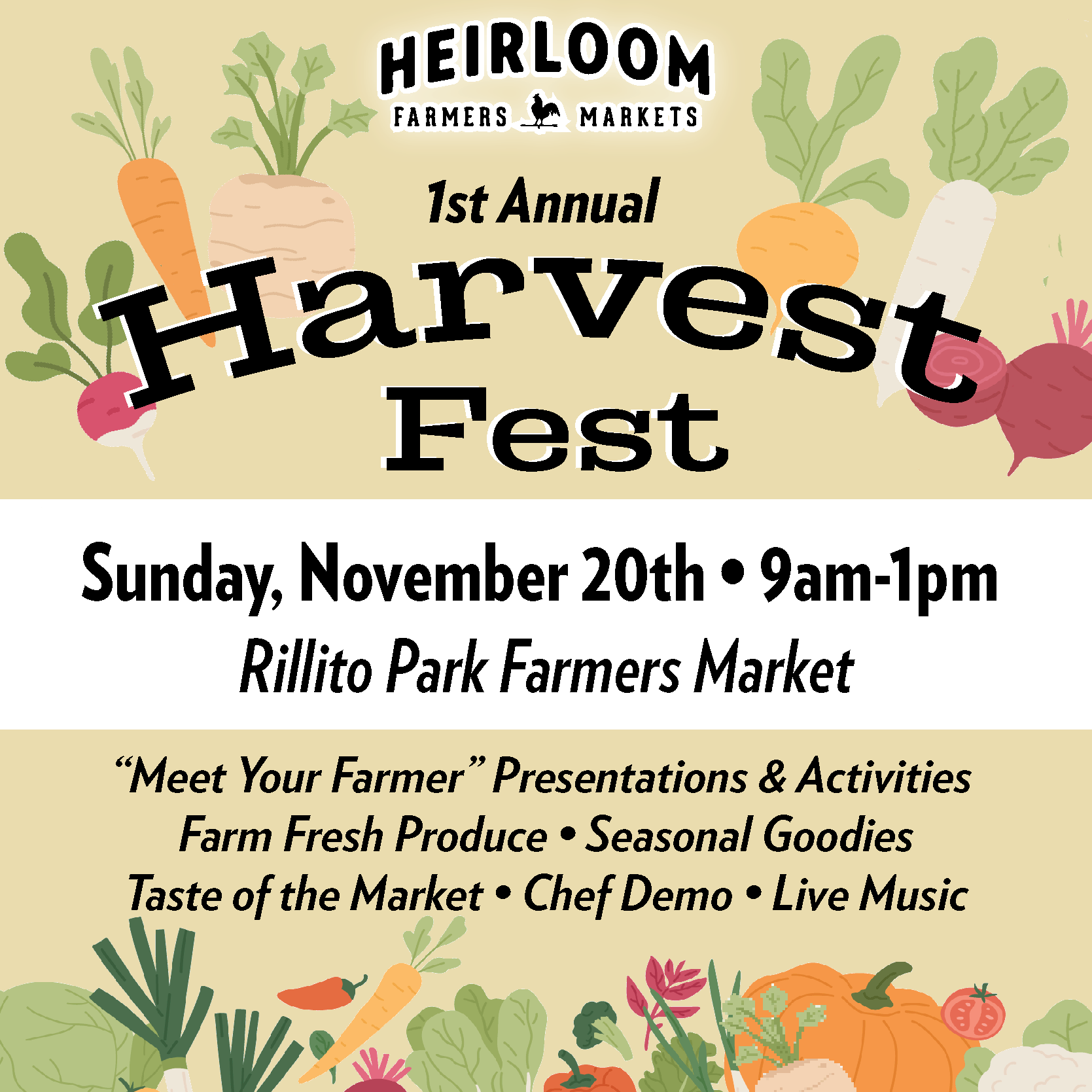 1st Annual Harvest Fest at Rillito Park / Heirloom Farmers Markets